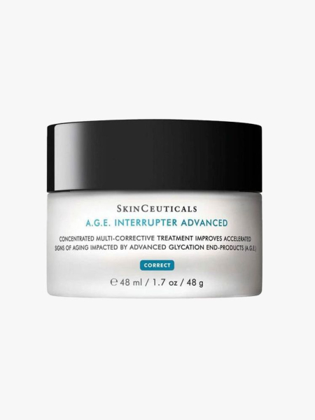 SkinCeuticals A.G.E. Interrupter Advanced on light gray background